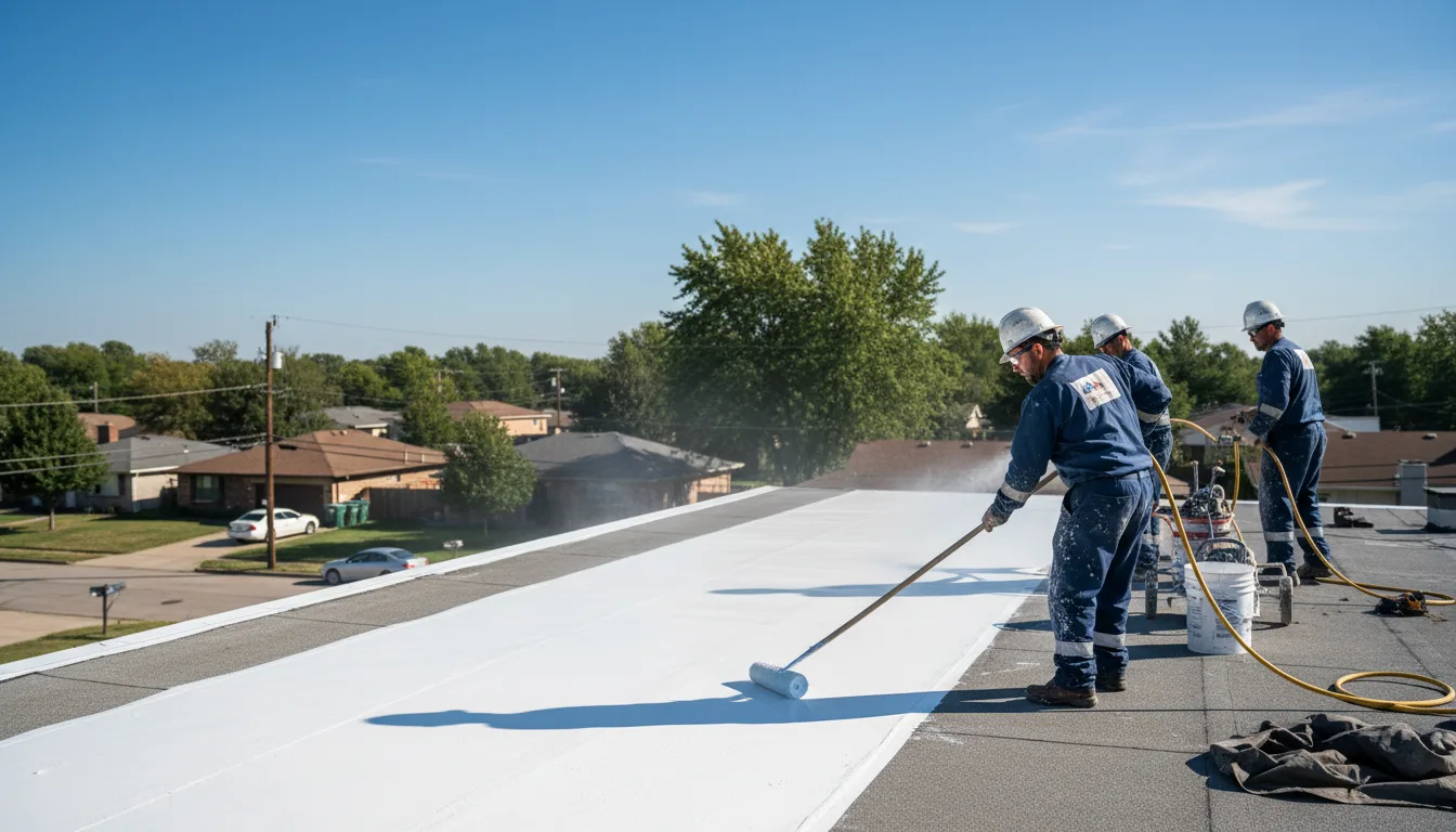 Commercial roof coating in Deer Creek, IL near me